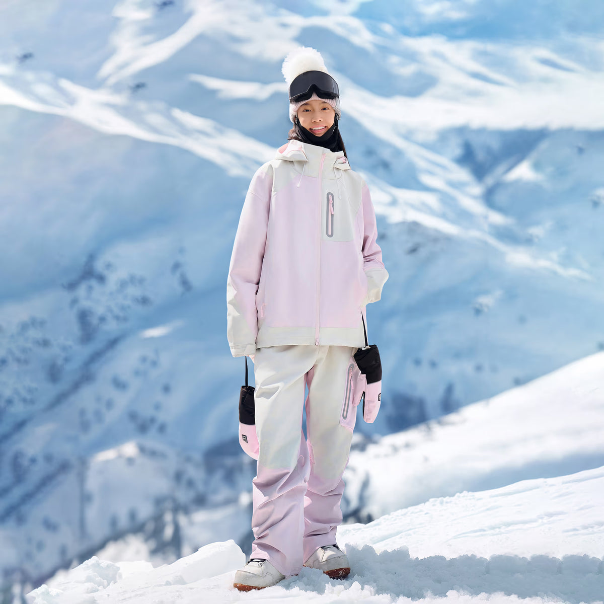 NIS 3L Pastel Colorblock Ski Jacket - Unisex